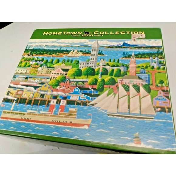 Hometown Collection "Seattle by Artist Heronim"  1000 Piece Puzzle COMPLETE - Picture 7 of 7
